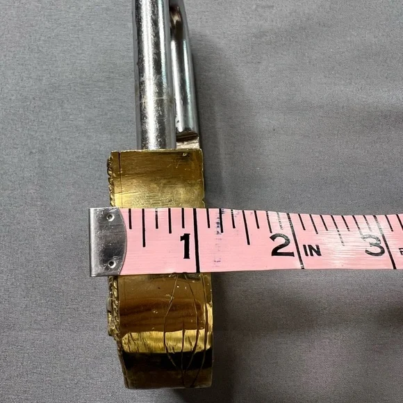 Vintage Solid Brass Indian Padlock w/ Keys – Hindu Motif – Heavy Decorative Lock - Picture 11 of 11